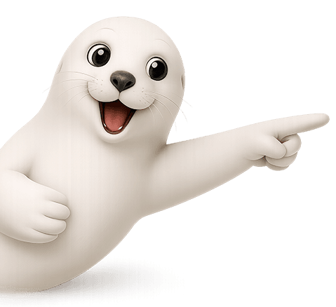 Foca Kliniu señalando