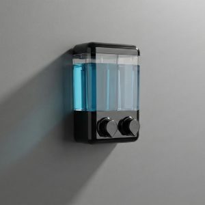 Dispensador BLACK doble de Jabón 800 ml